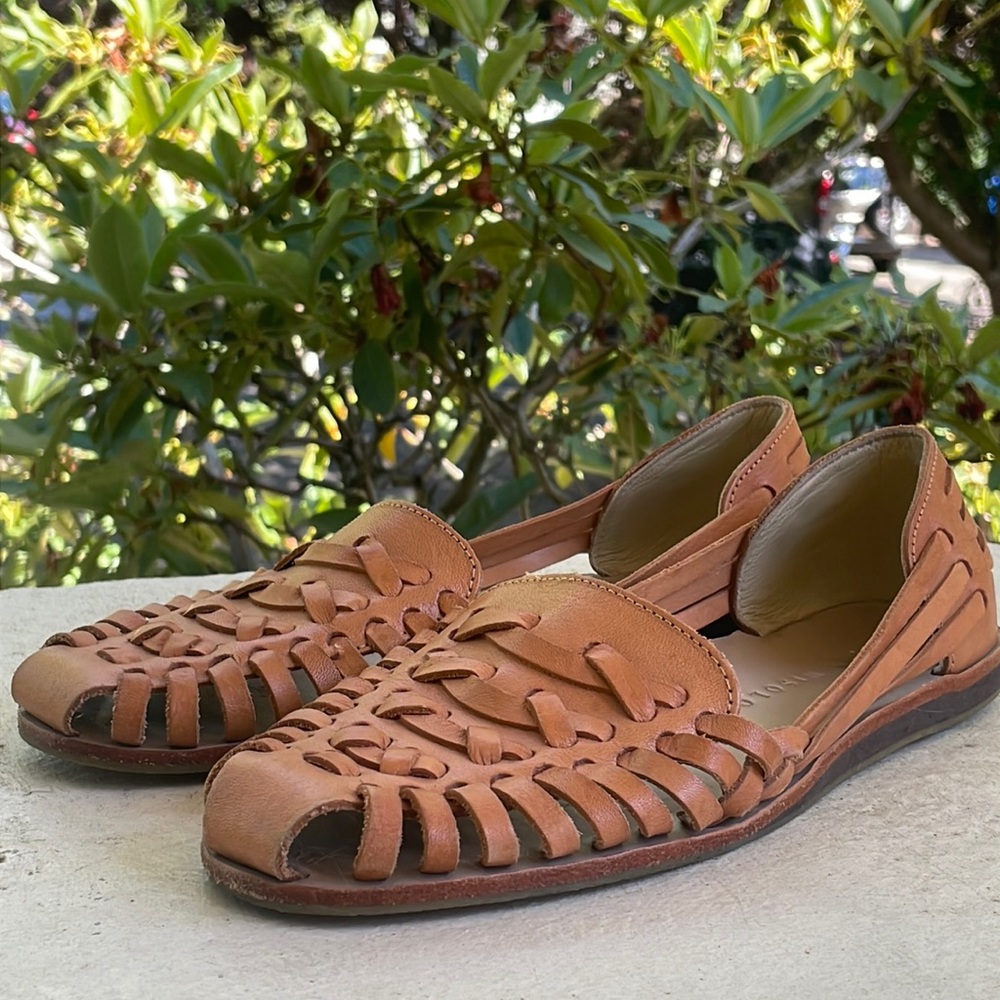 Nisolo Natural Vachetta Women's Huarache Sandal Size 9